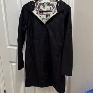 lululemon athletica Black Hooded Utility Jacket Raincoat